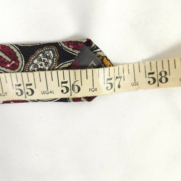 Robert Talbott Black Oval Geometric Silk Tie 4" x 57" Made In USA - Picture 6 of 6